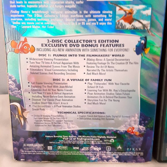 Disney DVD Lot of 3; Finding Nemo, The Little Mermaid I & II, Atlantis - Picture 10 of 12